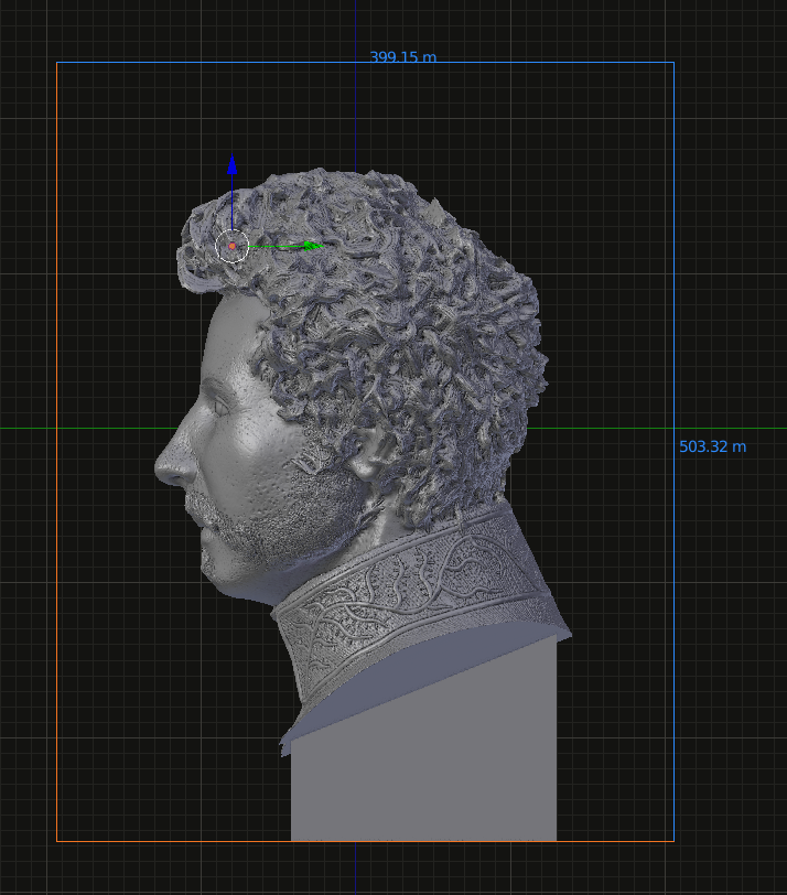 Parte do processo de reconstituição digital da face de d. Pedro I