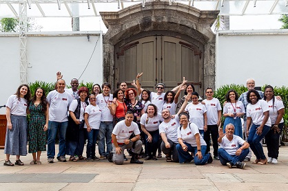 Equipe MHN durante a celebração do centenário do museu em outubro de 2022