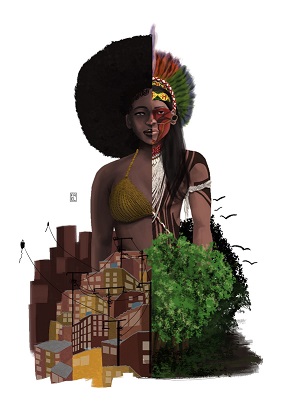 "Democracia pra quem?", do artista Fael (RJ).